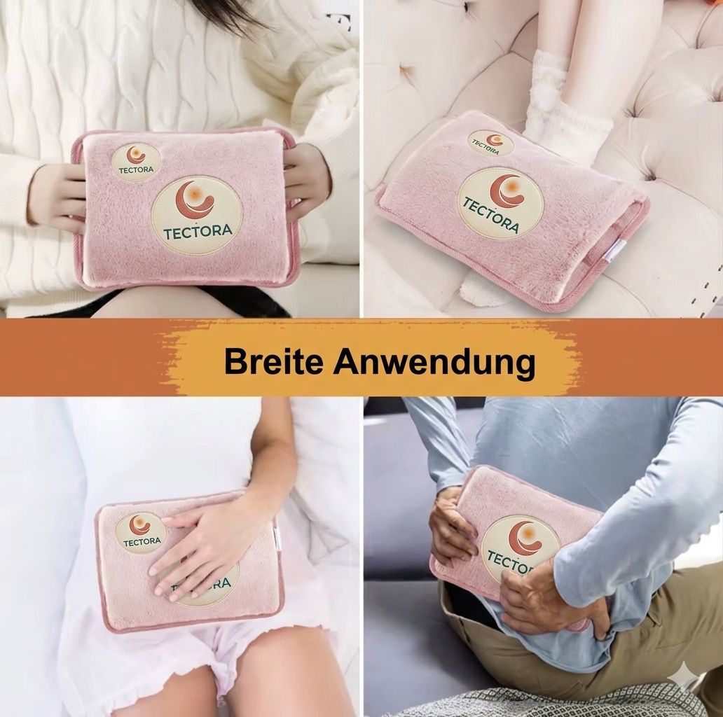 TECTORA Kuschel Wärmekissen | Elektrischer Hand- & Bauchwärmer