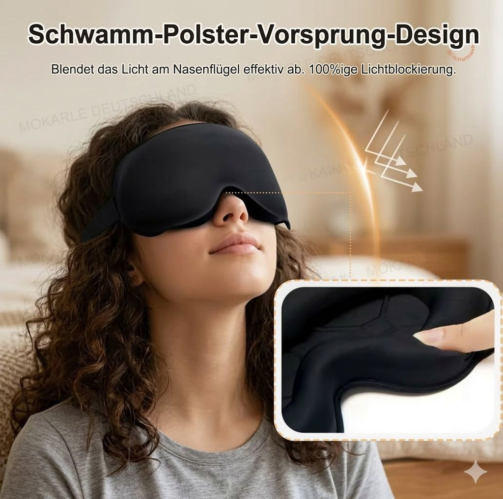 TECTORA Premium 3D-Schlafmaske – Für tiefen & erholsamen Schlaf