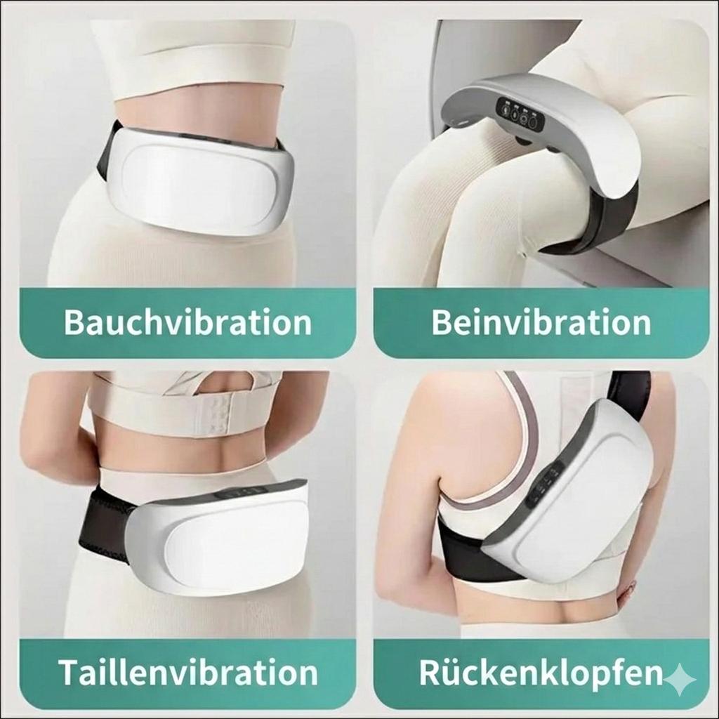 Tectora Premium Wellnessgürtel   Vollautomatische Intensiv-Massage für Bauch & Rücken