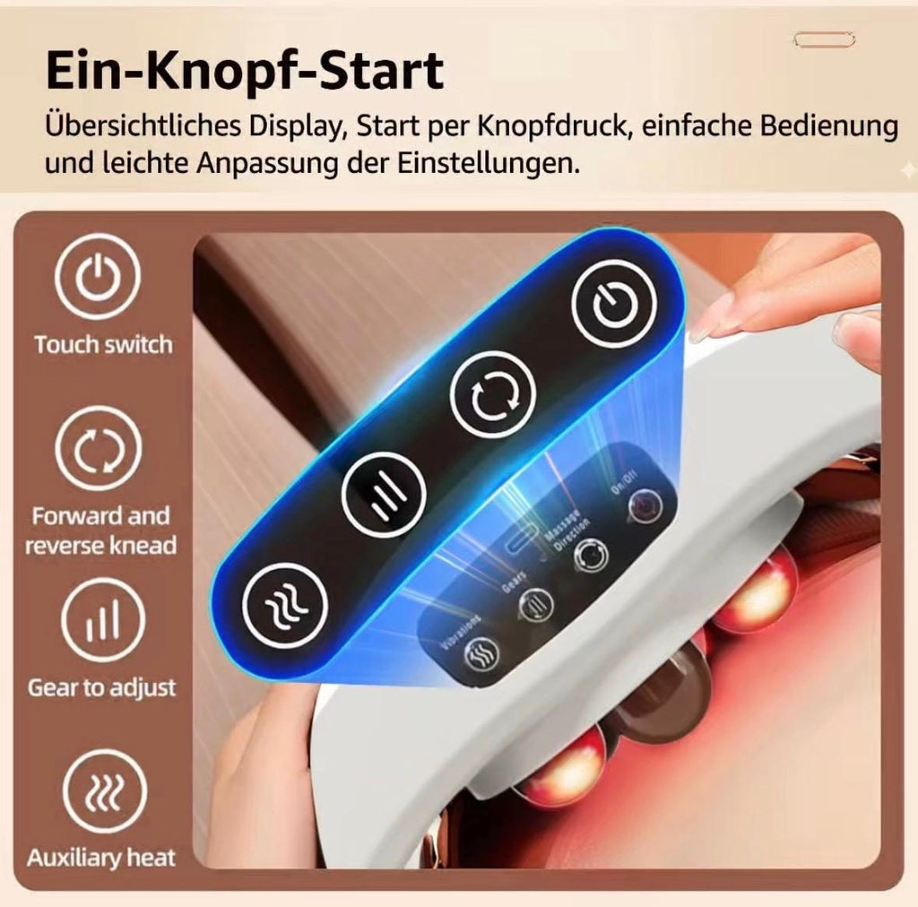 Tectora Premium Wellnessgürtel   Vollautomatische Intensiv-Massage für Bauch & Rücken