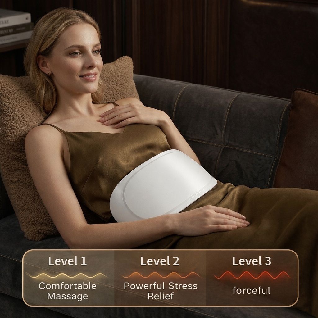 Tectora Premium Wellnessgürtel   Vollautomatische Intensiv-Massage für Bauch & Rücken