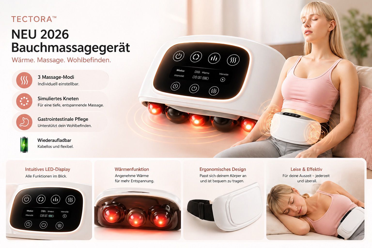 Tectora ™ Wärme & Massage Pro